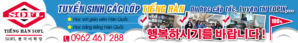Lớp học tiếng Hàn - Trung tâm dạy tiếng hàn tốt nhất Hà Nội